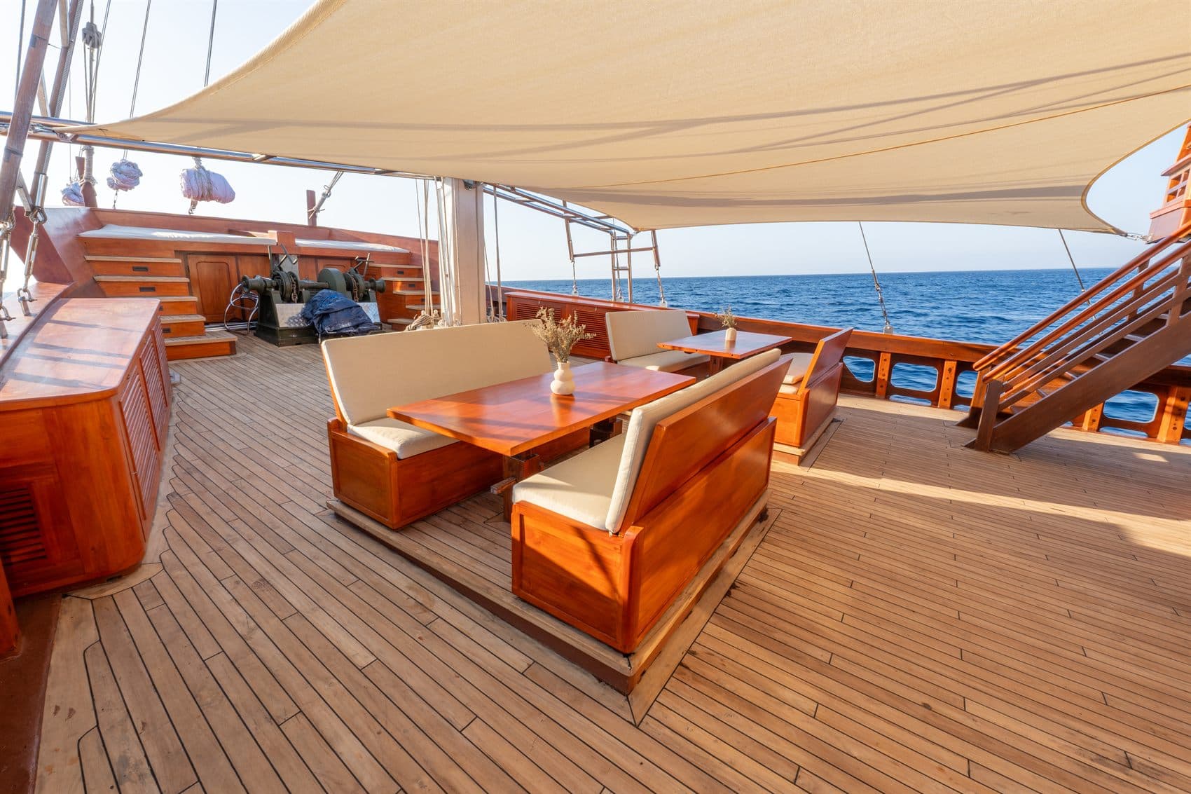 Outdoor deck setting
